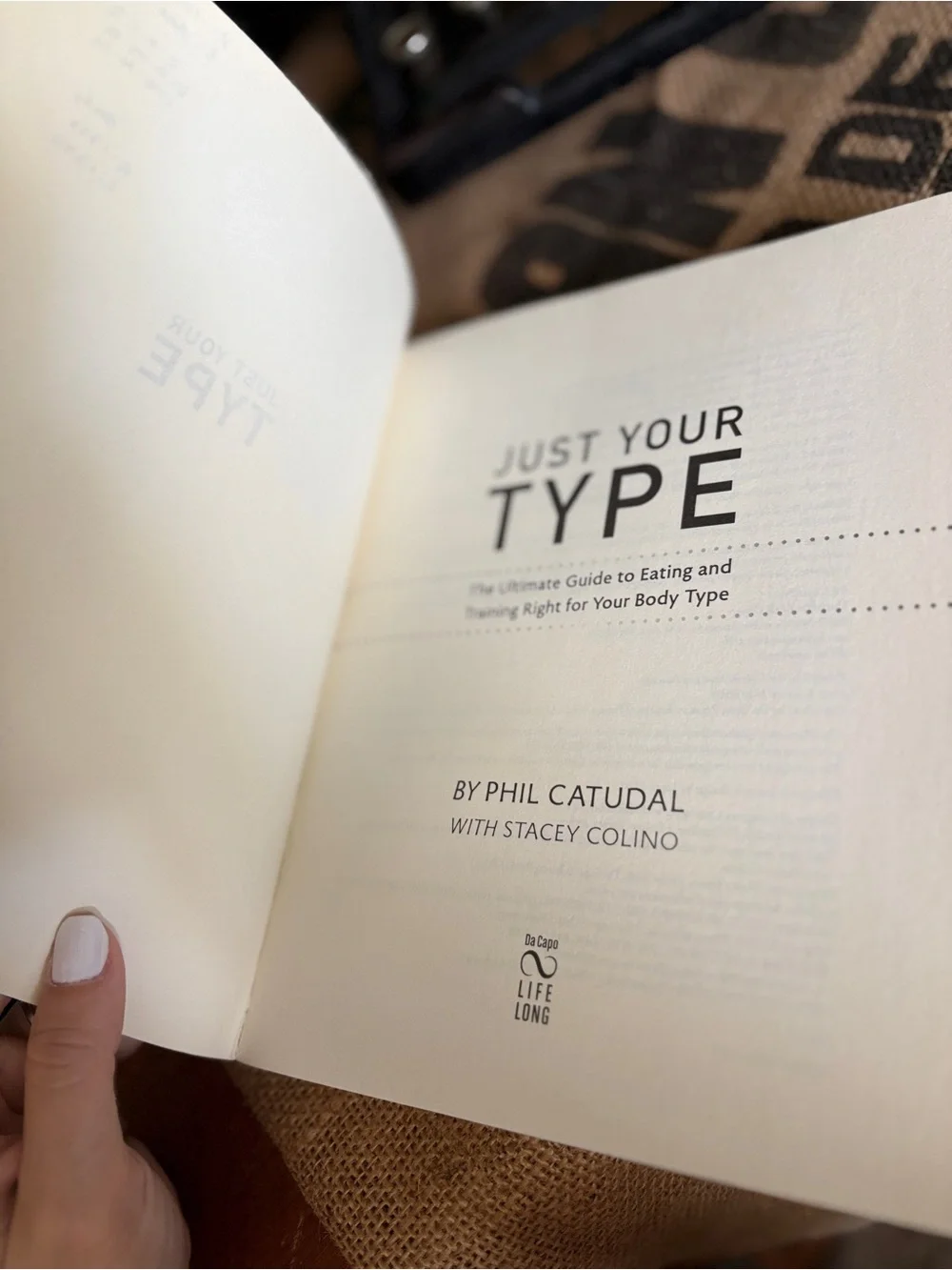 “Just Your Type” Book